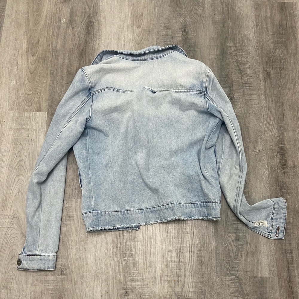 Another Influence Distressed Jean Jacket - Picture 4 of 5